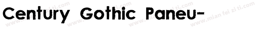 Century Gothic Paneu字体转换